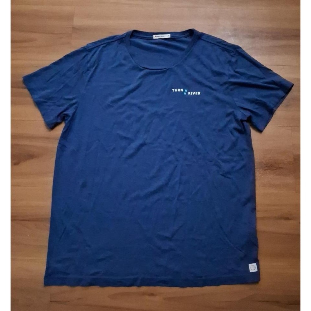 Mens Marine Layer Turn River Minimalist Crewneck‎ Short Sleeve T-Shirt